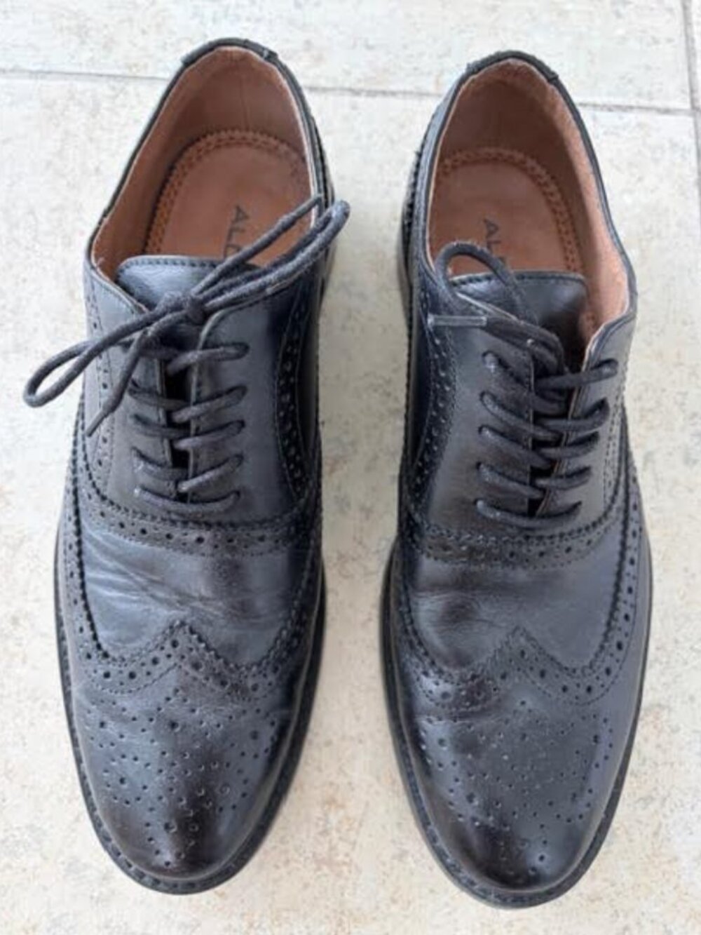 ALDO Men's Asoecia Oxford Dress Shoe Size 8 Black